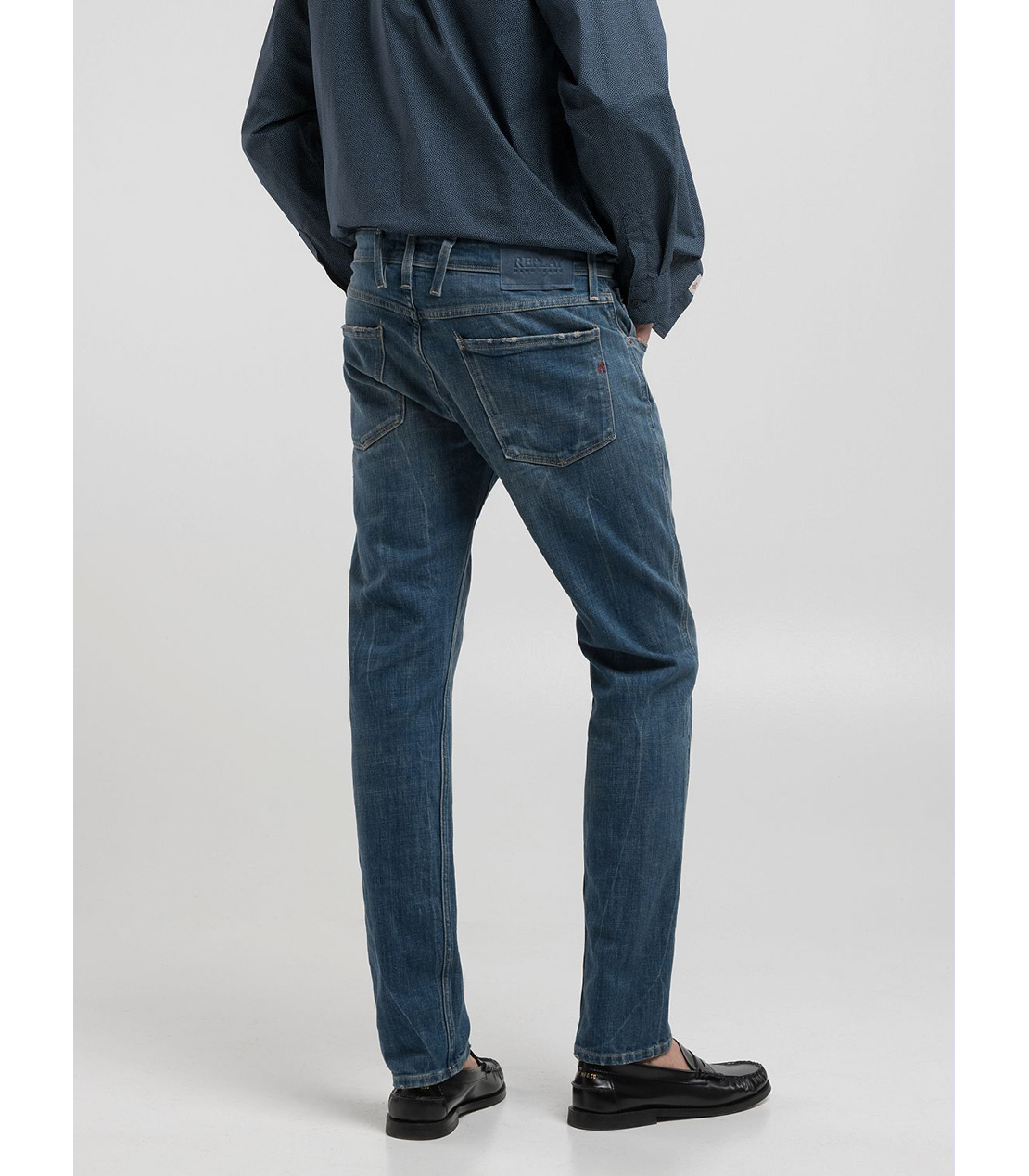 スリムフィットANBASS RED CASTリサイクルデニム 詳細画像 ブルー 2